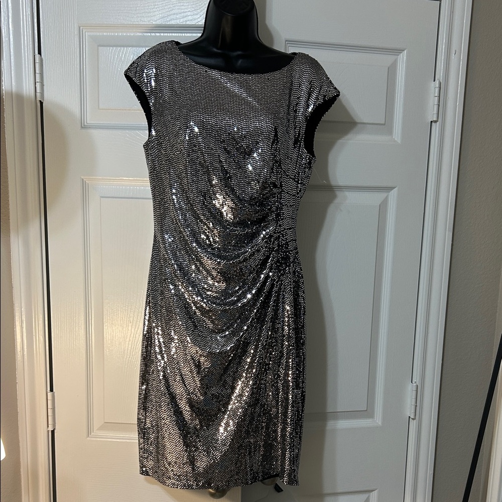 Anne Klein Shimmering Silver party  Dress